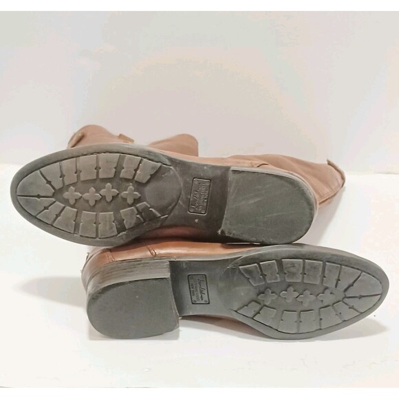 Sam Edelman Leather Penny Knee-High Riding Boots Whiskey Brown Size 7.5 - Picture 7 of 13